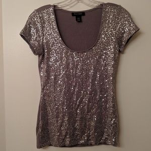 White house Black market sequin top